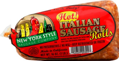 New York Style Sausage Company Sausage Italian Hot - 16 Oz - Image 2