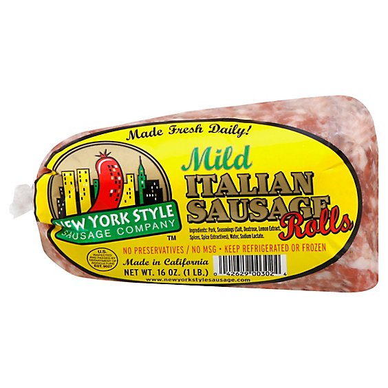 New York Style Sausage Company Sausage Rolls Italian Mild - 16 Oz