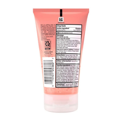 Neutrogena Acne Wash Oil-Free Pink Grapefruit Foaming Scrub - 4.2 Fl. Oz. - Image 5