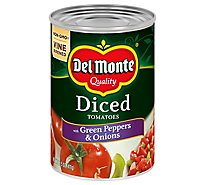 Del Monte Tomatoes Diced California with Green Pepper & Onion - 14.5 Oz