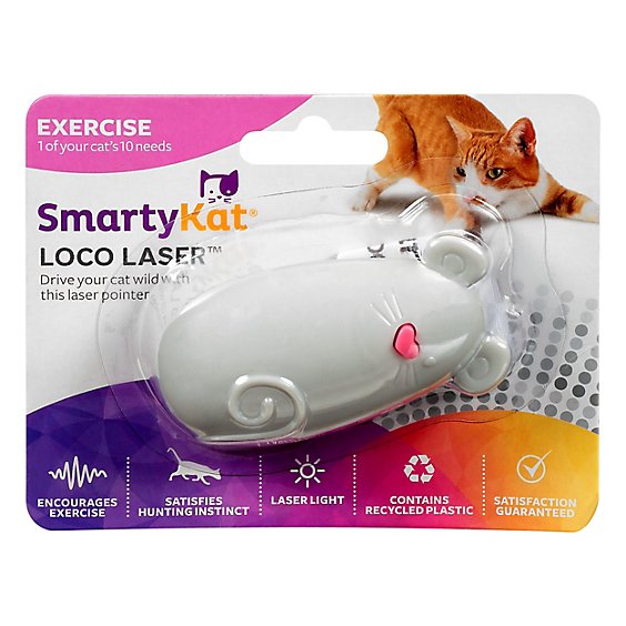 SmartyKat Cat Exerciser Loco Laser Interactive Laser Pointer - Each