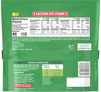 Green Giant Steamers Broccoli Cauliflower Carrots & Cheese Sauce Lightly Sauced - 12 Oz - Image 6