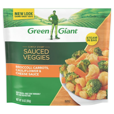Green Giant Steamers Broccoli Cauliflower Carrots & Cheese Sauce Lightly Sauced - 12 Oz - Image 1
