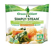 Green Giant Steamers Broccoli Cauliflower Carrots & Cheese Sauce Lightly Sauced - 12 Oz