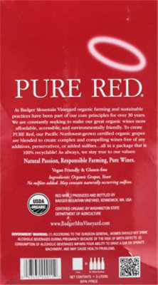Pure Red Badger Mountain Red Wine - 3 Liter - Image 5