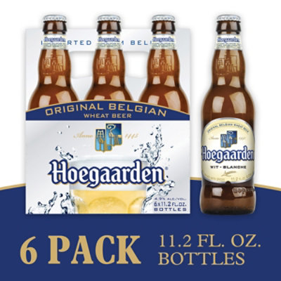 Hoegaarden Wheat Beer Bottles - 6-11.2 Fl. Oz. - Image 1