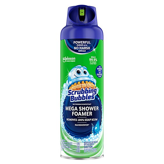 Scrubbing Bubbles Mega Shower Foamer Rainshower Bathroom Disinfectant Aerosol - 20 Oz