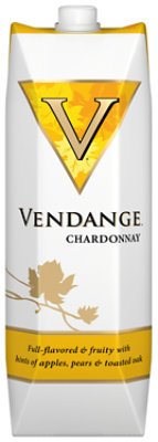 Vendange Wine White Chardonnay Go Pack - 1 Liter - Image 1