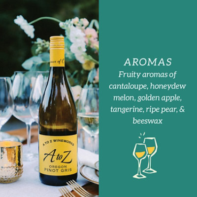 A To Z Oregon Pinot Gris Wine - 750 Ml - Image 2