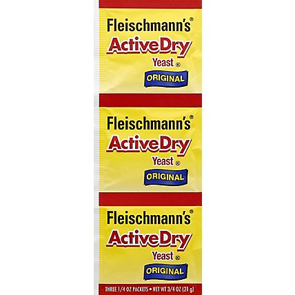 Fleischmanns ActiveDry Yeast Original - 3-0.25 Oz