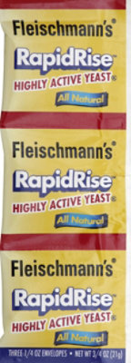 Fleischmanns RapidRise Yeast Instant Fast Acting - 3-0.25 Oz - Image 2