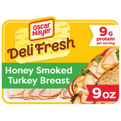 Oscar Mayer Deli Fresh Honey Smoked Sliced Turkey Breast Deli Lunch Meat - 9 Oz