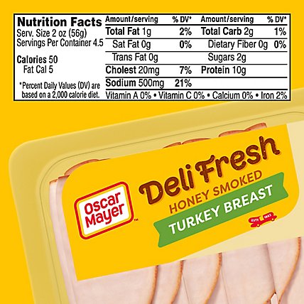 Oscar Mayer Deli Fresh Honey Smoked Turkey Breast Sliced Lunch Meat Tray - 9 Oz - Image 7