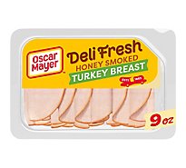 Oscar Mayer Deli Fresh Honey Smoked Turkey Breast Sliced Lunch Meat Tray - 9 Oz