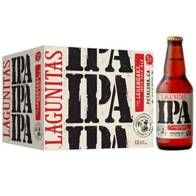 Lagunitas IPA Bottles - 12-12 Fl. Oz. - Image 1