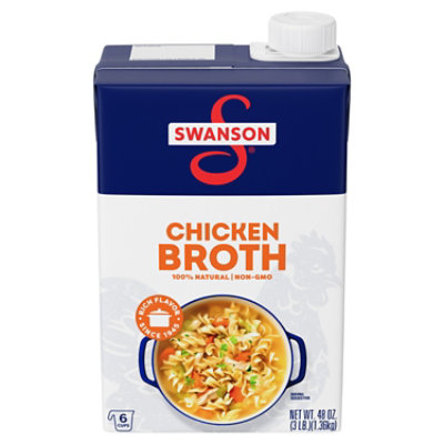 Swanson 100% Natural Chicken Broth - 48 Oz