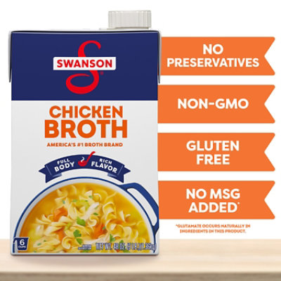 Swanson 100% Natural Chicken Broth - 48 Oz - Image 2