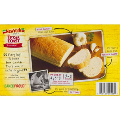 New York Bakery Texas Toast Real Garlic 8 Count - 11.25 Oz - Image 6