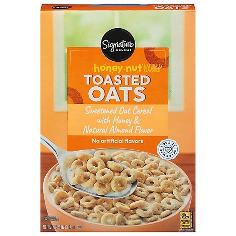 Signature SELECT Cereal Toasted Oats Honey Nut - 12.25 Oz