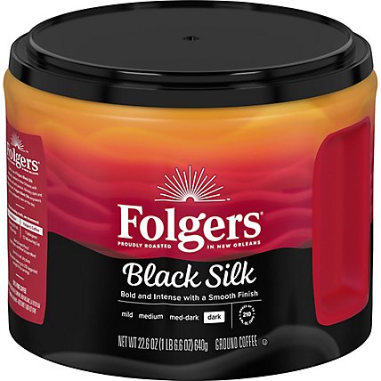 Folgers Coffee Ground Dark Roast Black Silk - 22.6 Oz - Image 2