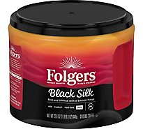 Folgers Coffee Ground Dark Roast Black Silk - 22.6 Oz