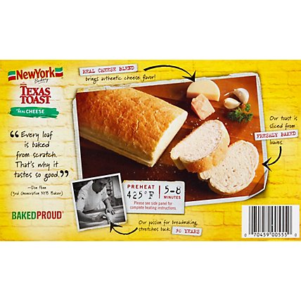 New York Bakery Texas Toast Real Cheese 8 Count - 13.5 Oz - Image 3