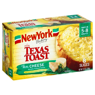 New York Bakery Texas Toast Real Cheese 8 Count - 13.5 Oz