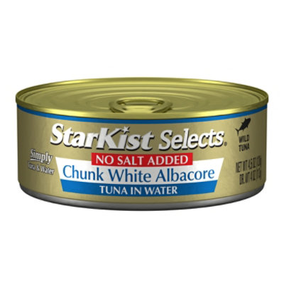 StarKist Tuna Albacore Chunk White in Water Very Low Sodium - 4.5 Oz - Image 1