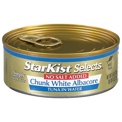 StarKist Tuna Albacore Chunk White in Water Very Low Sodium - 4.5 Oz