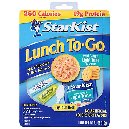 StarKist Lunch To-Go Mix Your Own Tuna Chunk Light in Water - 4.1 Oz - Image 3