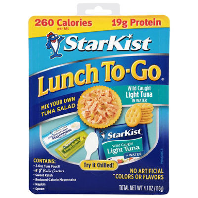 StarKist Lunch To-Go Mix Your Own Tuna Chunk Light in Water - 4.1 Oz - Image 3