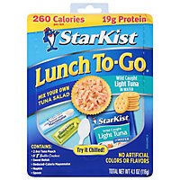 StarKist Lunch To-Go Mix Your Own Tuna Chunk Light in Water - 4.1 Oz - Image 1