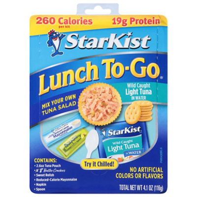 StarKist Lunch To-Go Mix Your Own Tuna Chunk Light in Water - 4.1 Oz