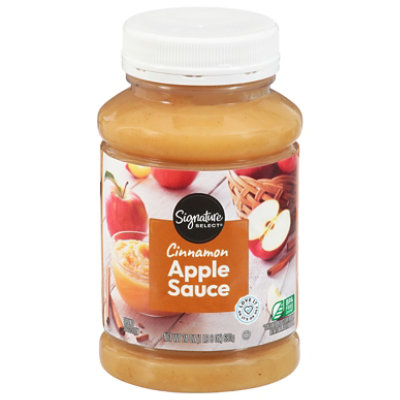 Signature SELECT Apple Sauce Cinnamon Bottle - 24 Oz