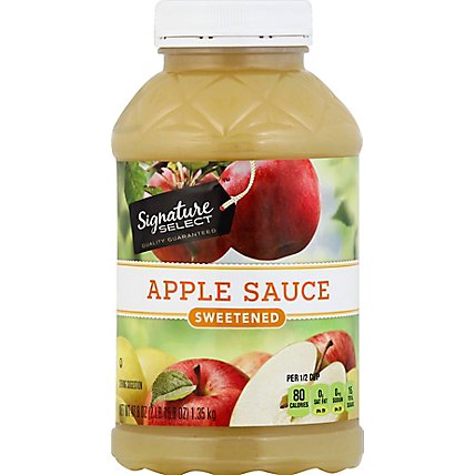 Signature SELECT Apple Sauce Sweetened - 47.8 Oz - Image 2