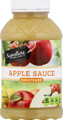 Signature SELECT Apple Sauce Sweetened - 47.8 Oz - Image 2