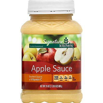 Signature SELECT Apple Sauce Sweetened - 24 Oz - Image 2