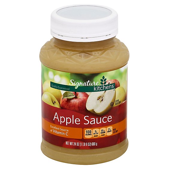 Signature SELECT Apple Sauce Sweetened - 24 Oz