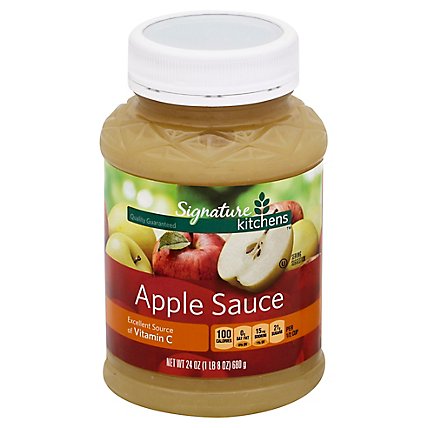 Signature SELECT Apple Sauce Sweetened - 24 Oz - Image 1