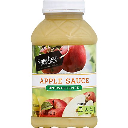 Signature SELECT Apple Sauce Unsweetened - 47 Oz - Image 2