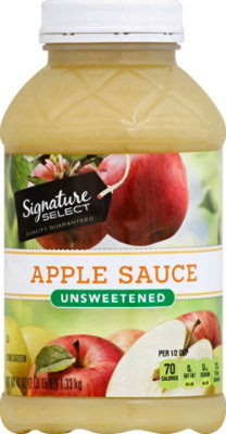 Signature SELECT Apple Sauce Unsweetened - 47 Oz - Image 2