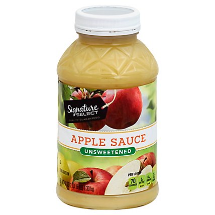 Signature SELECT Apple Sauce Unsweetened - 47 Oz - Image 1