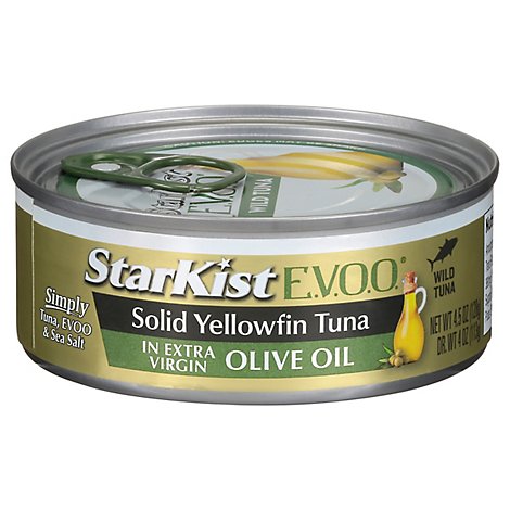 StarKist Tuna Yellowfin Solid Light in Extra Virgin Olive Oil - 4.5 Oz