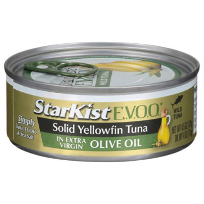 StarKist Tuna Yellowfin Solid Light in Extra Virgin Olive Oil - 4.5 Oz - Image 1