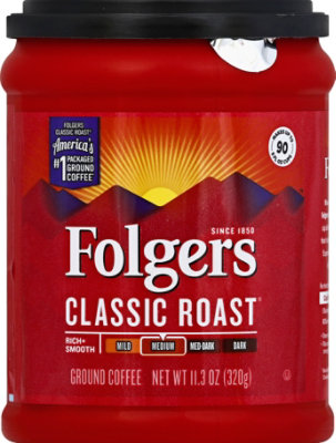 Folgers Coffee Ground Medium Roast Classic Roast - 11.30 Oz - Image 3