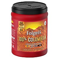 Folgers Coffee Ground Medium-Dark Roast Colombian Dintinctively Rich - 10.3 Oz - Image 1