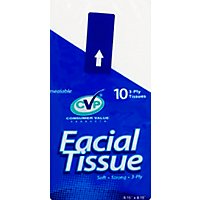 CVP Facial Tissue 3-Ply - 10 Count - Image 2