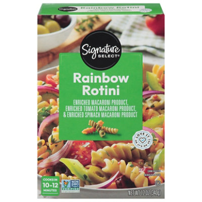 Signature SELECT Pasta Rainbow Rotini Box - 12 Oz