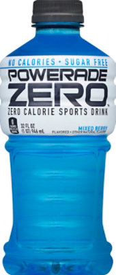 POWERADE Sports Drink Electrolyte Enhanced Zero Sugar Mixed Berry - 32 Fl. Oz. - Image 2