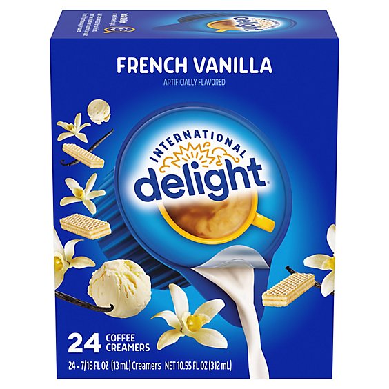 International Delight French Vanilla Coffee Creamer Singles - 24 Count